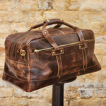 Load image into Gallery viewer, ULURU 50CMM BUFFALO TRAVEL AND GYM DUFFLE BAG - BROWN
