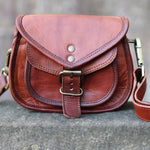 Load image into Gallery viewer, Victoria 7 Inch Saddle Bag -Goat hide
