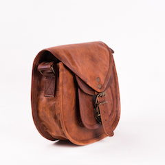 Victoria 9 GT Goat Leather Saddle Bag