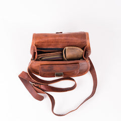Victoria 9 GT Goat Leather Saddle Bag