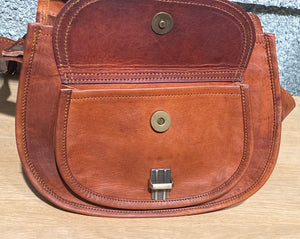 Victoria 9 GT Goat Leather Saddle Bag